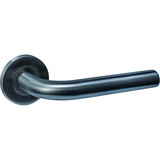 Intersteel Deurkruk Q 02 op rozet verdekt ø52x6mm PVD antraciet