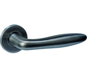 Intersteel Deurkruk Q 03 op rozet verdekt ø52x6mm PVD antraciet