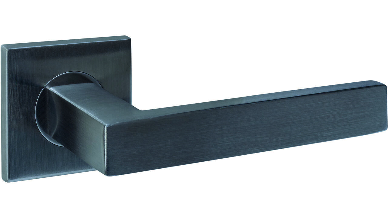 Intersteel Deurkruk Q 05 op rozet verdekt 53x53x6mm PVD antraciet