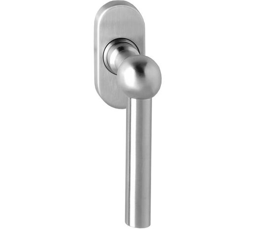 Intersteel Raamkruk L-bol model op ovale rozet in diverse kleuren