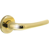 Intersteel Deurkruk Cosmos op rozet verdekt ø49x7mm messing gelakt