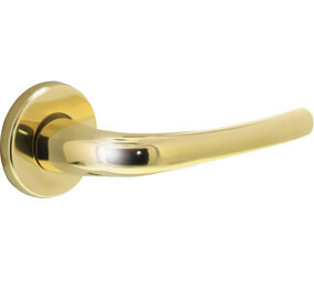 Intersteel Deurkruk Cosmos op rozet verdekt ø49x7mm messing gelakt Intersteel Deurkruk Cosmos op rozet verdekt ø49x7mm messing gelakt