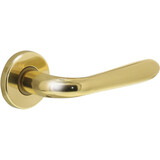 Intersteel Deurkruk Jupiter op rozet verdekt ø49x7mm messing gelakt