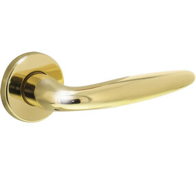 Intersteel Deurkruk Sigaar op rozet verdekt ø49x7mm messing gelakt