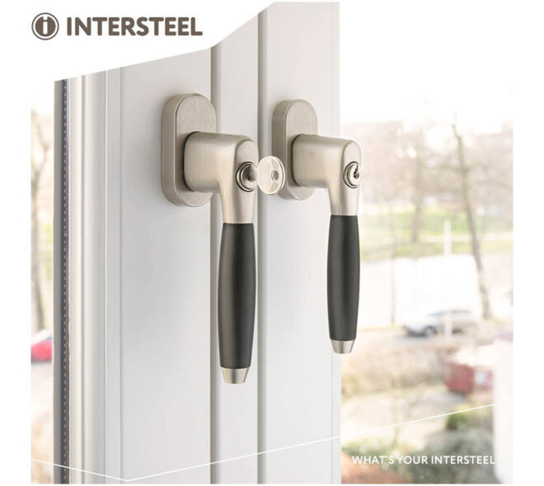 Intersteel Raamkruk Ton 400 afsluitbaar op ovale rozet in diverse kleuren