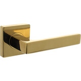 Intersteel Deurkruk Hera op rozet verdekt 55x55x10mm met nokken PVD messingkleur