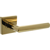 Intersteel Deurkruk Bastian op rozet verdekt 55x55x10mm met nokken PVD messingkleur