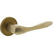 Intersteel Deurkruk Banaan met rozet verdekt ø49x7mm messing getrommeld