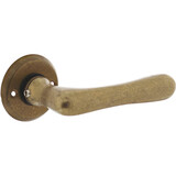 Intersteel Deurkruk Trento met rozet ø50x5mm messing getrommeld