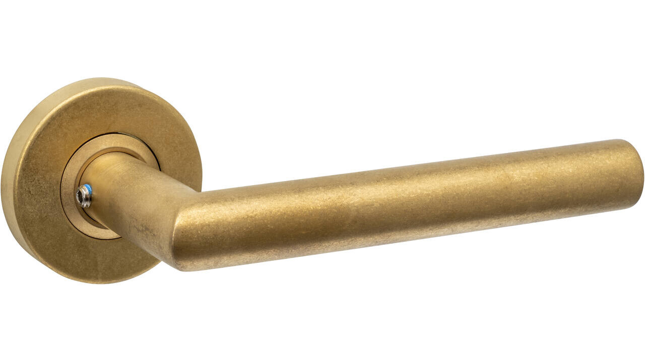 Intersteel Deurkruk Jura op rozet verdekt ø53x10mm PVD messing getrommeld