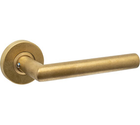 Intersteel Deurkruk Jura op rozet verdekt ø53x10mm PVD messing getrommeld