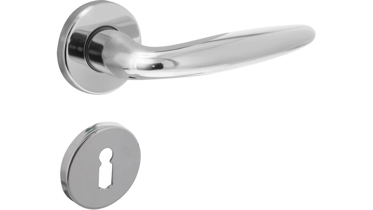 Intersteel Deurkruk Sigaar op rozet verdekt ø49x7mm chroom