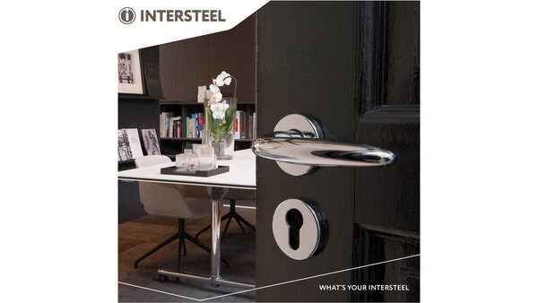 Intersteel Deurkruk Sigaar op rozet verdekt ø49x7mm chroom