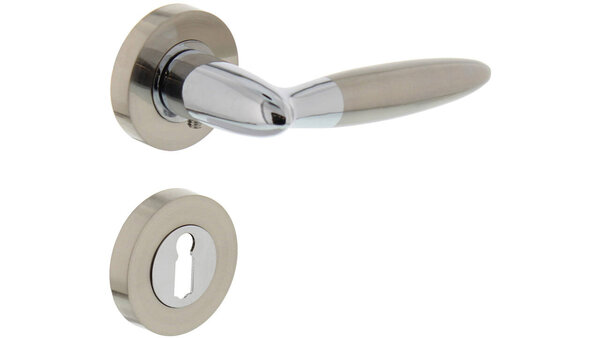 Intersteel Deurkruk Elen op rozet verdekt ø52x10mm met nokken chroom/nikkel mat