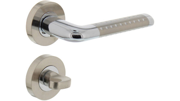 Intersteel Deurkruk Marion op rozet verdekt ø52x10mm met nokken chroom/nikkel mat