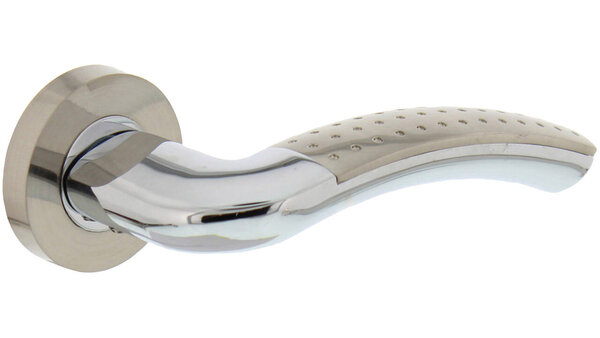 Intersteel Deurkruk Sharon op rozet verdekt ø52x10mm met nokken chroom/nikkel mat