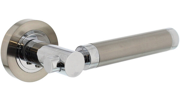 Intersteel Deurkruk Birgit op rozet verdekt ø52x10mm met nokken chroom/nikkel mat