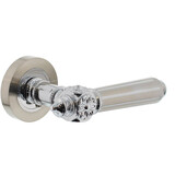 Intersteel Deurkruk Julietta op rozet verdekt ø52x10mm met nokken chroom/nikkel mat