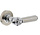 Deurkruk Julietta op rozet verdekt ø52x10mm met nokken chroom/nikkel mat