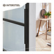 Intersteel  DIY schuifdeur Cubo zwart incl. transparant glas 980x2150x28mm + zwart ophangsysteem Basic