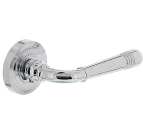 Intersteel Deurkruk Helena op rozet verdekt met rillen ø55x10mm met nokken chroom