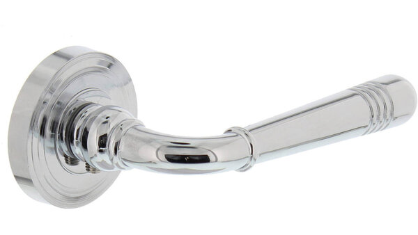 Intersteel Deurkruk Helena op rozet verdekt met rillen ø55x10mm met nokken chroom