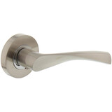 Intersteel Deurkruk Giussy op rozet verdekt ø52x10mm met nokken nikkel mat