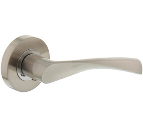 Intersteel Deurkruk Giussy op rozet verdekt ø52x10mm met nokken nikkel mat