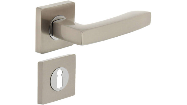 Intersteel Deurkruk Dean op rozet verdekt 55x55x10mm met nokken chroom/nikkel mat