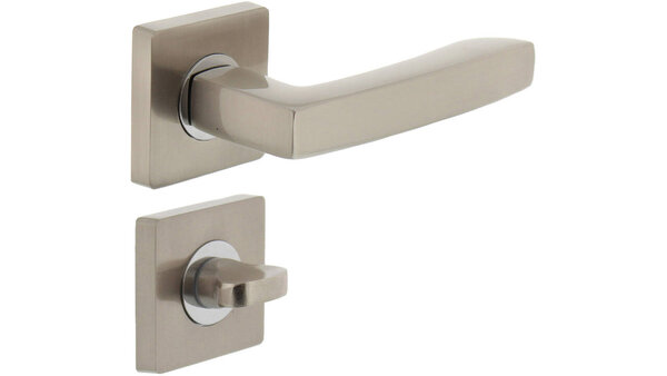 Intersteel Deurkruk Dean op rozet verdekt 55x55x10mm met nokken chroom/nikkel mat