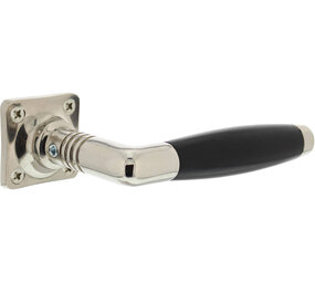Intersteel Deurkruk Ton basic met rozet 38x38x6mm nikkel/zwart