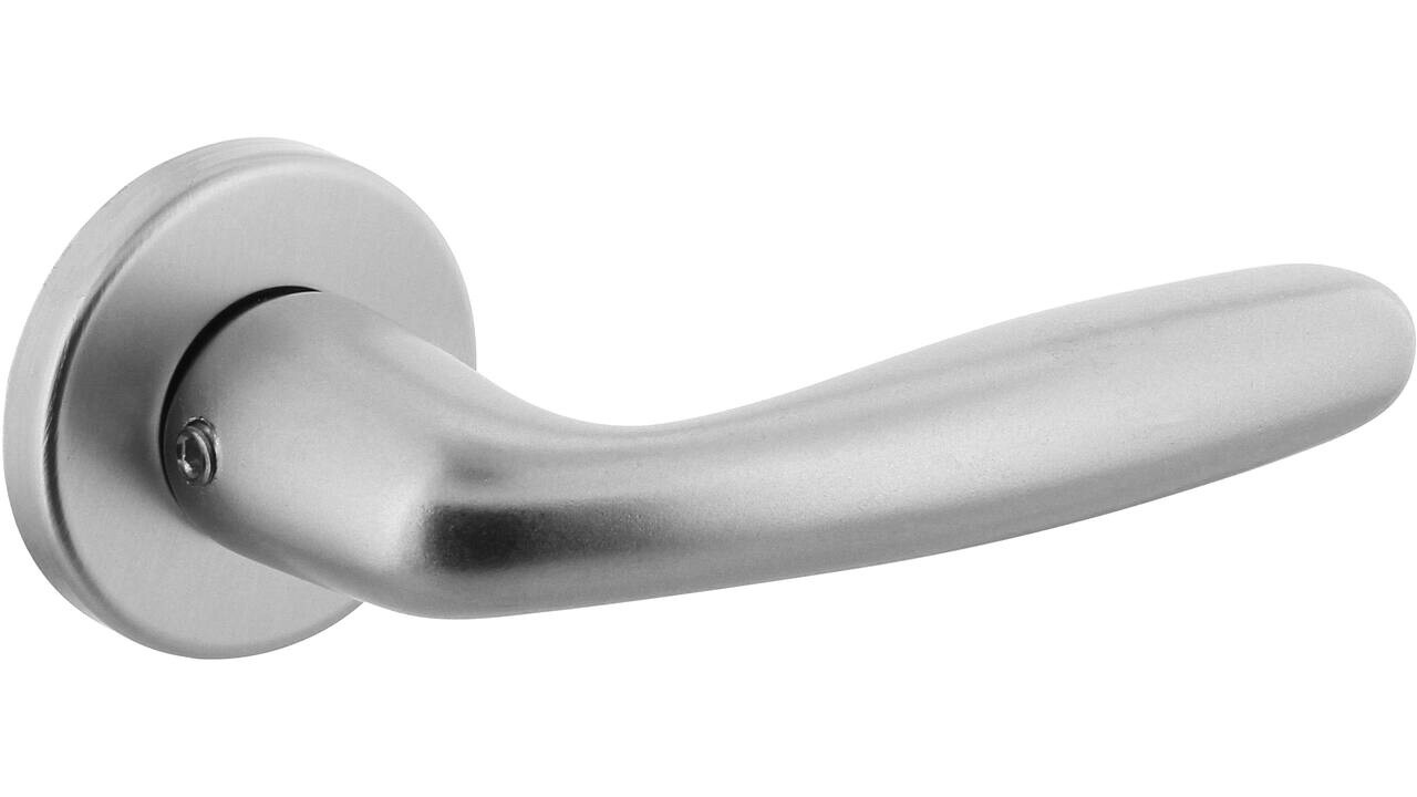 Intersteel Deurkruk Sigaar met rozet verdekt ø50x7mm met nokken aluminium F1