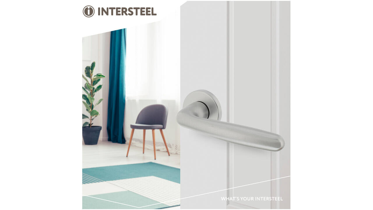 Intersteel Deurkruk Sigaar met rozet verdekt ø50x7mm met nokken aluminium F1