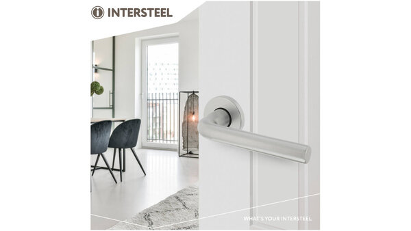 Intersteel Deurkruk Derby met rozet verdekt ø50x7mm met nokken aluminium F1