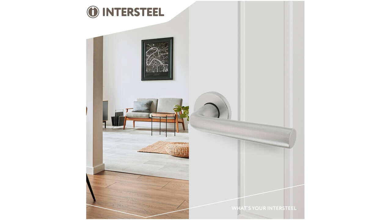 Intersteel Deurkruk Conisch met rozet verdekt ø50x7mm met nokken aluminium F1