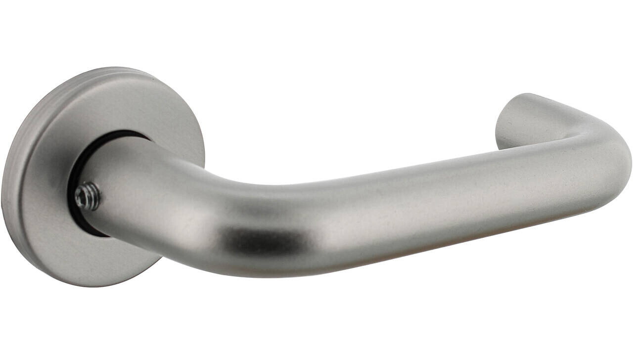 Intersteel Deurkruk Rond met rozet verdekt ø50x7mm met nokken aluminium F1