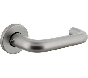 Intersteel Deurkruk Rond met rozet verdekt ø50x7mm met nokken aluminium F1