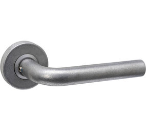 Intersteel Deurkruk Luzern op rozet verdekt ø53x10mm rvs getrommeld