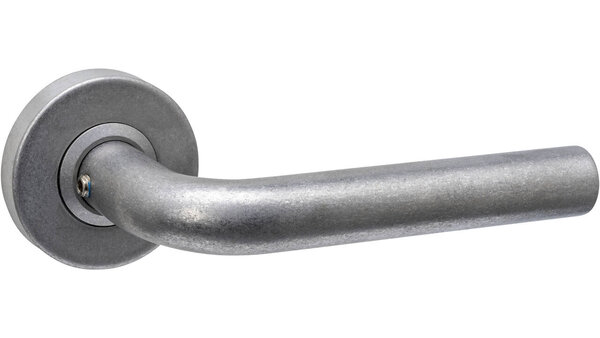 Intersteel Deurkruk Luzern op rozet verdekt ø53x10mm rvs getrommeld