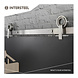 Intersteel Schuifdeursysteem 2x1 meter met hangrollen open wiel top 155mm rvs