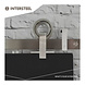 Intersteel Schuifdeursysteem 2x1 meter met hangrollen open wiel top 155mm rvs