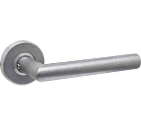 Intersteel Deurkruk Jura op rozet verdekt ø53x10mm rvs getrommeld