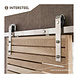 Intersteel Schuifdeursysteem 2x1 meter met hangrollen open wiel 255mm rvs