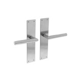 Intersteel Deurkruk Jura met schild rechthoekig 250x55x2mm blind rvs