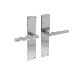 Intersteel Deurkruk Jura met schild rechthoekig 250x55x2mm blind rvs