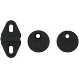 Intersteel Set geleide- en afstandhouders tbv schuifdeursysteem inclusief bevestiging zwart