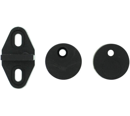 Intersteel Set geleide- en afstandhouders tbv schuifdeursysteem inclusief bevestiging zwart