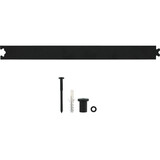 Intersteel Tussenrail 45cm tbv schuifdeursysteem inclusief bevestigingsset zwart