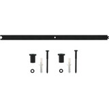 Intersteel Tussenrail 90cm tbv schuifdeursysteem inclusief bevestigingsset zwart