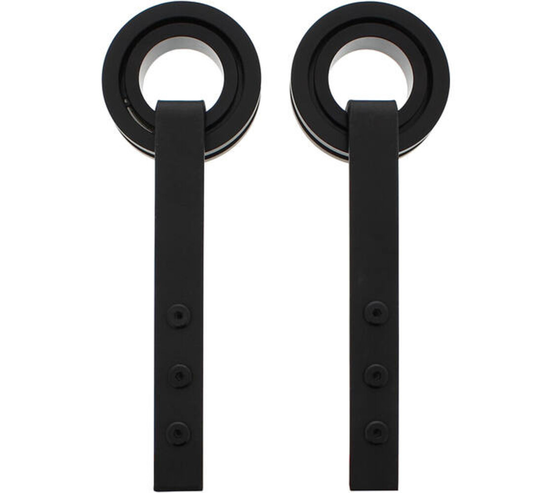 Intersteel  Set van 2 rollers open wiel 255mm tbv schuifdeursysteem 450123 inclusief bevestiging zwart